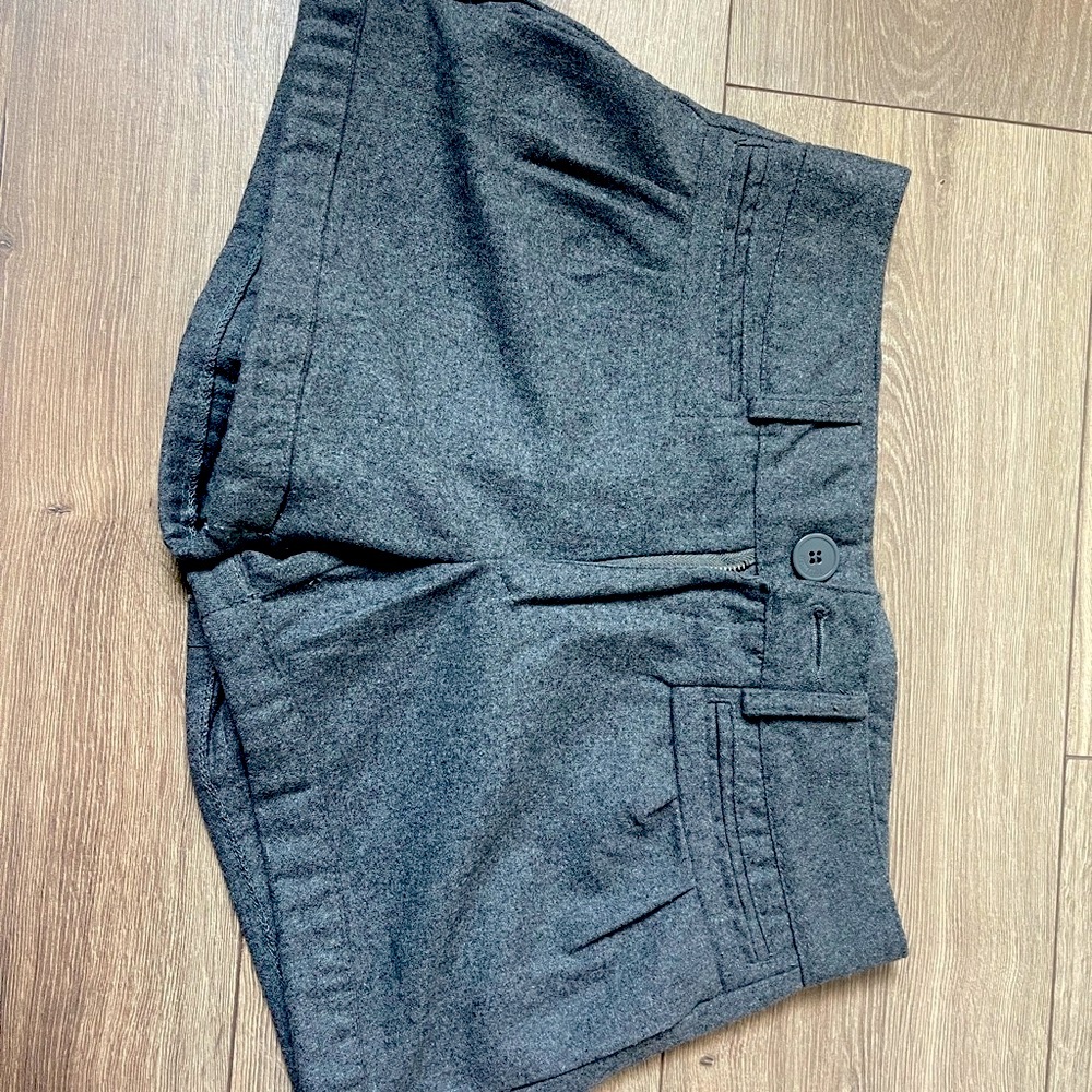 Pull&Bear Gray Flat Front Shorts